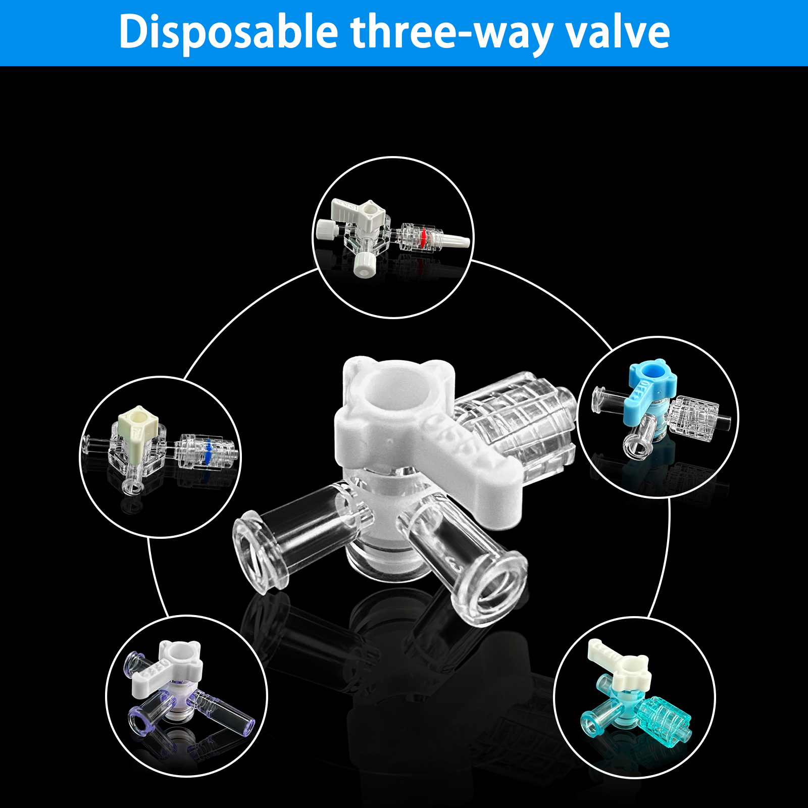 50 three-way stopcock valves,  – Medical Laboratories Bewertung und Preis