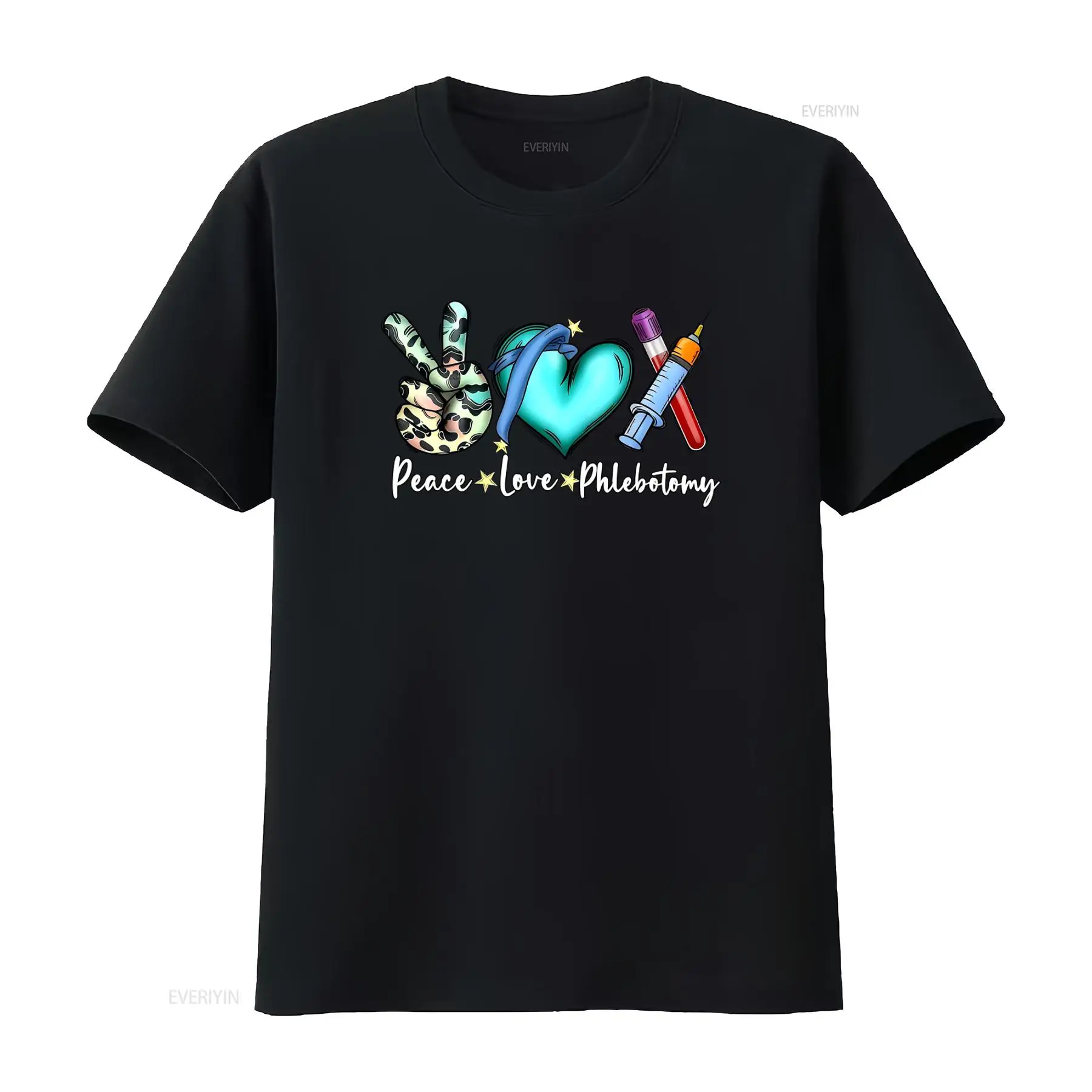 Peace Love Phlebotomy T Shirt  – Medical Lab Design Bewertung und Preis