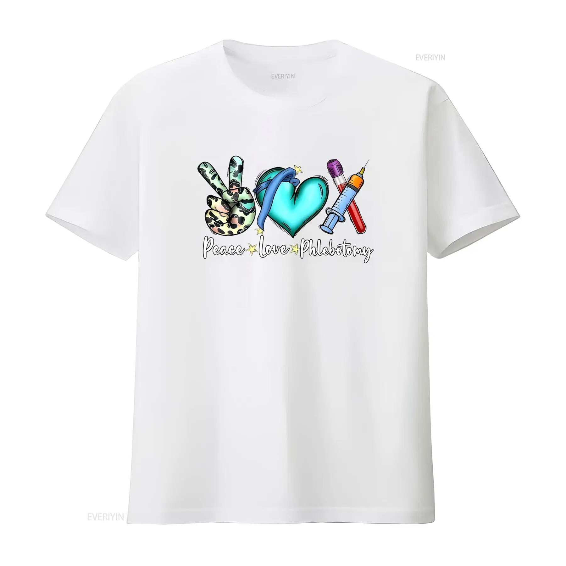 Peace Love Phlebotomy T Shirt  – Medical Lab Design Bewertung und Preis